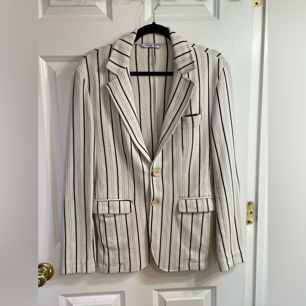 RNT23 Men’s Striped Blazer – Size S (Made in Turkey)